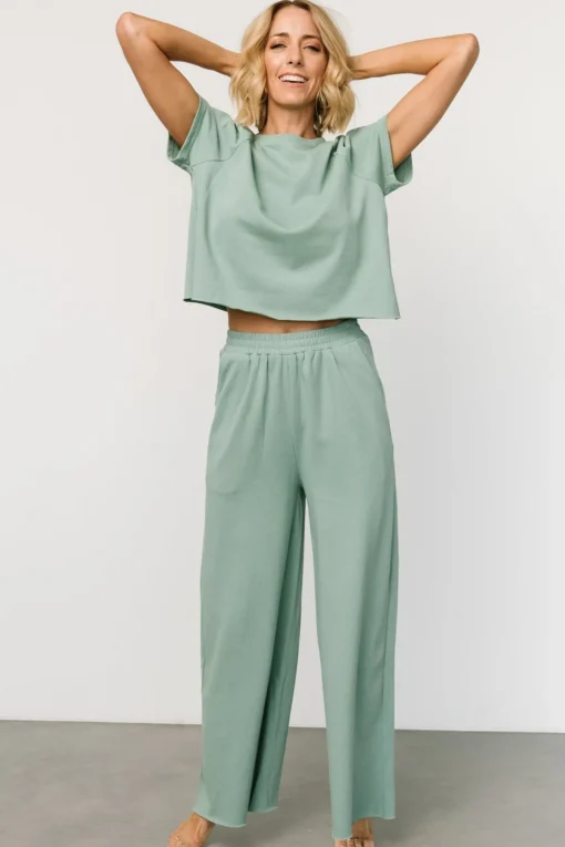 Wren Top + Pants Set | Sage