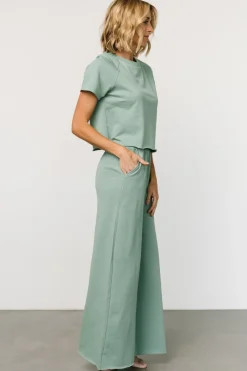 Wren Top + Pants Set | Sage