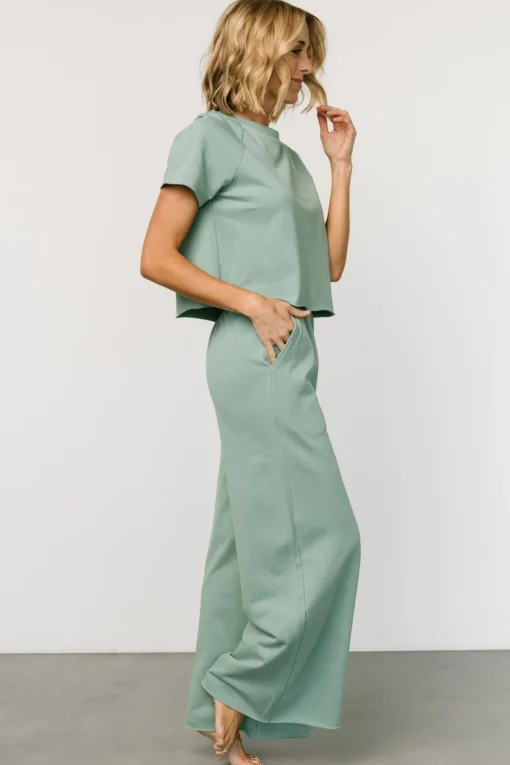 Wren Top + Pants Set | Sage
