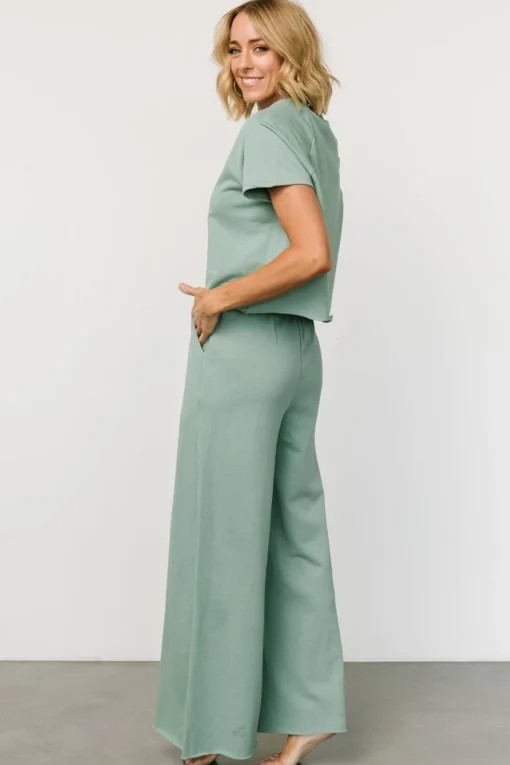 Wren Top + Pants Set | Sage