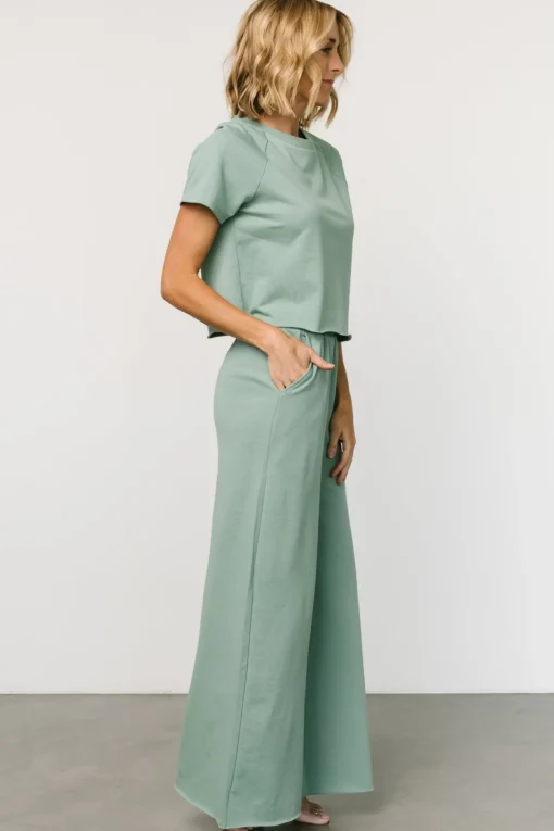 Wren Top + Pants Set | Sage